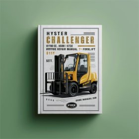 Hyster Challenger H1050EH, H800E, H880E, H970E Gabelstapler Servicehandbuch (D117)