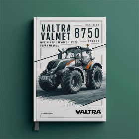 Valtra Valmet 8750 Traktor Werkstatt-Reparaturhandbuch