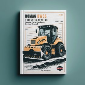 Bomag BW35 Trench compactor Service Parts Catalogue Manual SN101012000121-101012001000