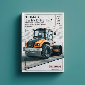 Bomag BW177 DH-3 BVC Single drum vibratory rollers Service Parts Catalogue Manual SN101581101011-101581109999
