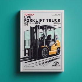 Toyota Gabelstapler 8FG10 - 8FGK30 (LPG, Handbuch)