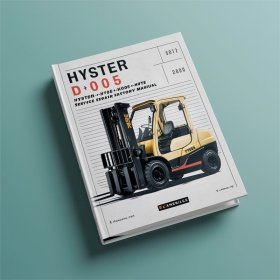 Hyster Stapler D005 (H60E, H70E, H80E, H100E, H110E Amerika) Werkstatt-Handbuch