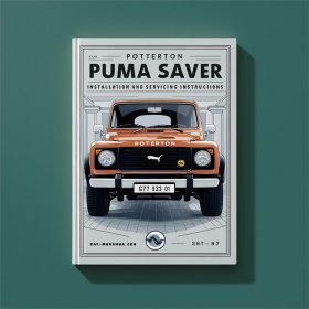 POTTERTON PUMA SAVER GC 47 393 01: Montage- und Bedienungsanleitung