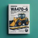 Komatsu WA470-6 WA480-6 Wheel Loader Service Repair Workshop Manual (SN: WA470-6- H50051 and up WA480-6- H60051 and up)