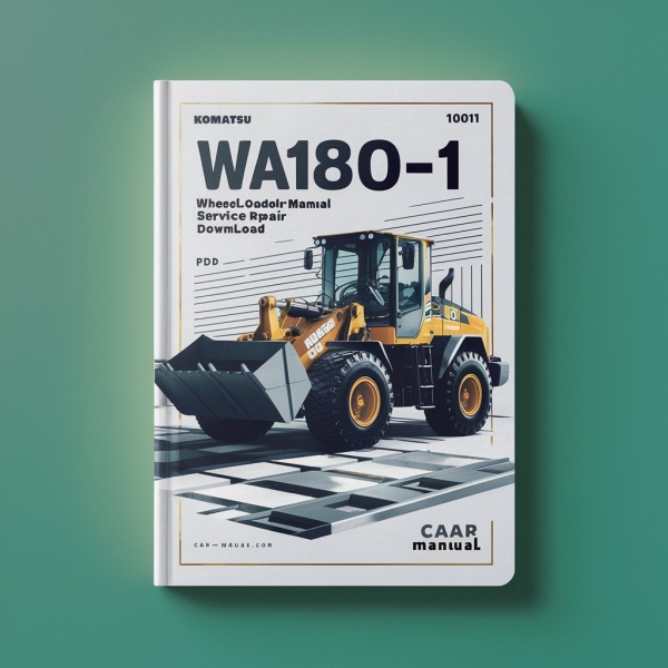 Komatsu WA180-1 Wheel Loader Service Repair Manual (SN: 10001 and up)
