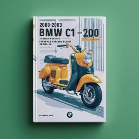 2000-2003 BMW C1 C1-200 Scooter Workshop Repair & Service Manual (Searchable Bookmarked iPad-ready)