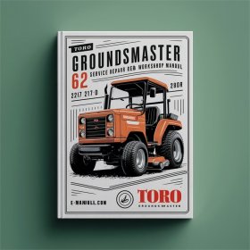 Toro Groundsmaster 62 220 217-D Mähwerkservice-Handbuch PDF