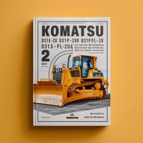 Komatsu D31E-20 D31P-20 D31PL-20 D31PLL-20 D31P-20A D31S-20 D31Q-20 D37E-5 D37P-5A Bulldozer Operations Maintenance & Industrial Service Repair Workshop Manual