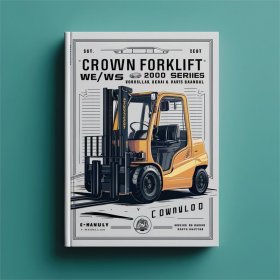 Crown Gabelstapler WE/WS 2000 Werkstatt-Reparaturhandbuch