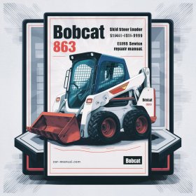 BOBCAT 863 SKID Steer Loader SN 514411001-514424999 (EDITION 1998) Service Repair Manual
