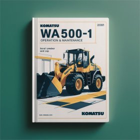 Komatsu WA500-1 Wheel Loader Operation & Maintenance Manual (Serial Number: A61001 and up )