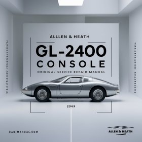Allen & Heath GL-2400 Console Original Service Repair Manual