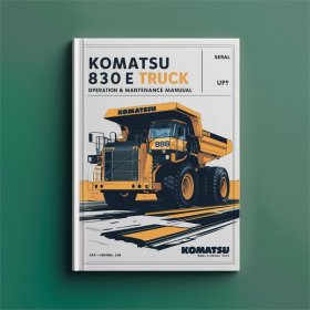 Komatsu 830E Muldenkipper Betrieb & Wartungshandbuch (Seriennummer: A30816 und höher)