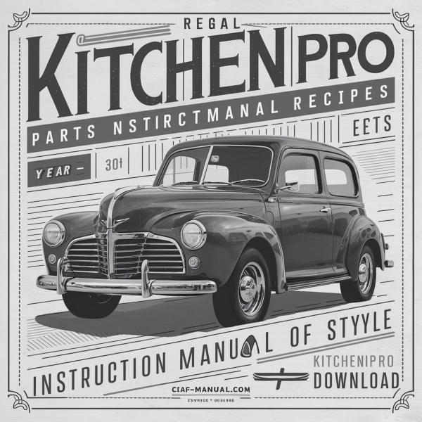 Regal Kitchen Pro Parts Model K6743 Instruction Manual Recipes K 6743 KitchenPro