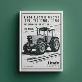 Linde Elektro-Schlepper Typ 1190: Betriebs- und Bedienungsanleitung (PDF)
