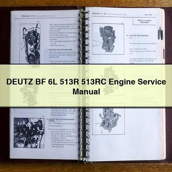 Manual de servicio y reparación del motor DEUTZ BF 6L 513R 513RC