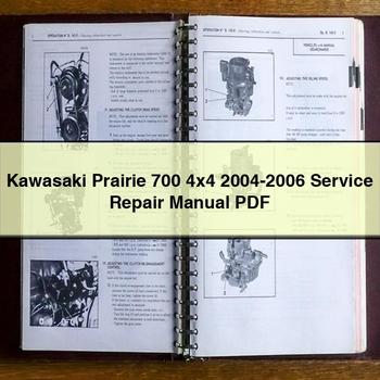 Manual de servicio y reparación de Kawasaki Prairie 700 4x4 2004-2006