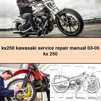 Manual de servicio y reparación de la motocicleta Kawasaki KX250 03-05 KX 250