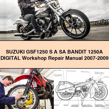 Suzuki GSF1250 S A SA BAndIT 1250A Digital Workshop Repair Manual 2007-2009