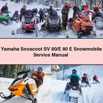 Manual de servicio y reparación de motos de nieve Yamaha Snoscoot SV 80/E 80 E