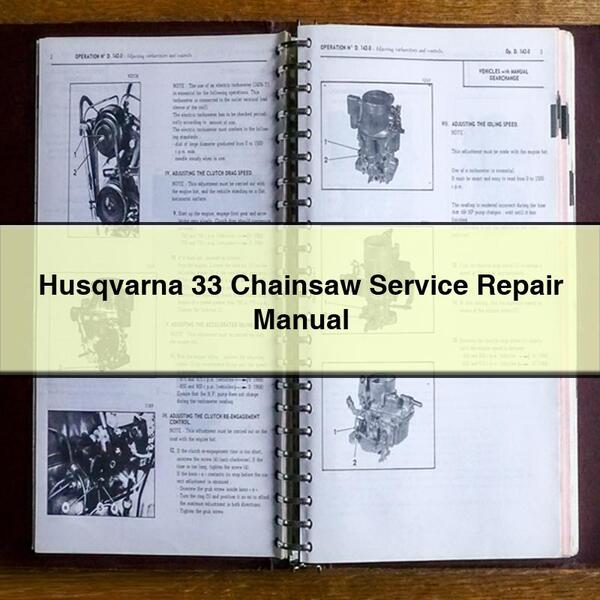 Husqvarna 33 Chainsaw Service Repair Manual