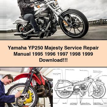 Manuel de réparation et d'entretien Yamaha YP250 Majesty 1995 1996 1997 1998 1999