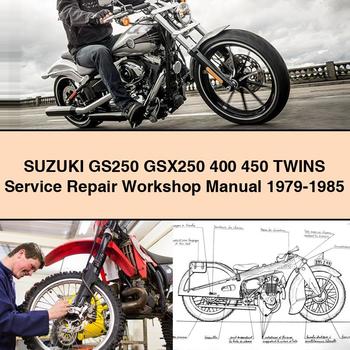 Suzuki GS250 GSX250 400 450 TWINS Service Repair Workshop Manual 1979-1985