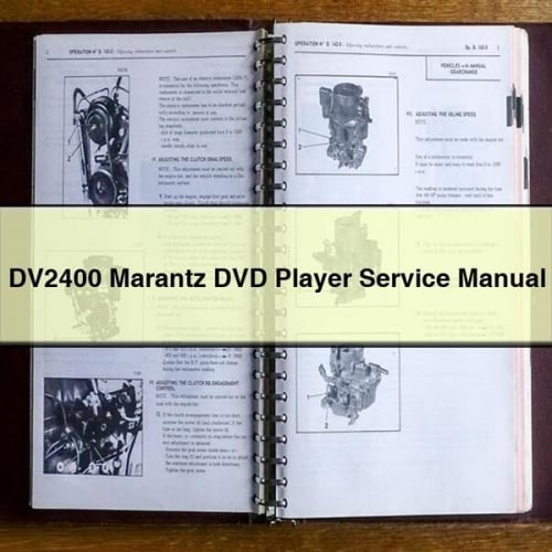 DV2400 Marantz DVD Player Service Manual PDF Download