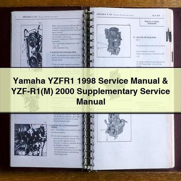 Yamaha YZFR1 1998 Service Repair Manual & YZF-R1(M) 2000 Supplementary Service Repair Manual