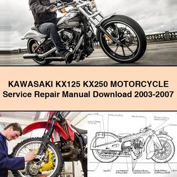 Manual de servicio y reparación de motocicletas KAWASAKI KX125 KX250 2003-2007