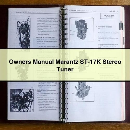 Owners Manual Marantz ST-17K Stereo Tuner PDF Download