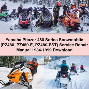 Manual de servicio y reparación de motos de nieve Yamaha Phazer serie 480 (PZ480, PZ480-E, PZ480-EST) 1984-1999