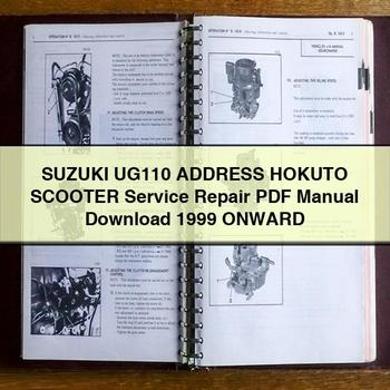 Suzuki UG110 DIRECCIÓN HOKUTO Manual de servicio y reparación de scooters 1999 EN ADELANTE