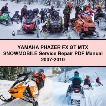 Yamaha PHAZER FX GT MTX Snowmobile Service Repair Manual 2007-2010