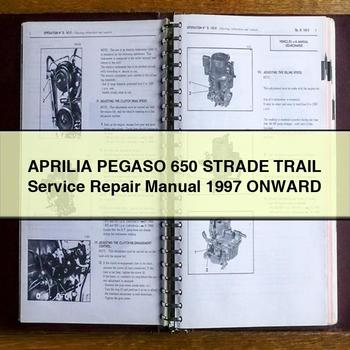 Manuel de réparation et d'entretien APRILIA PEGASO 650 STRADE TRAIL à partir de 1997