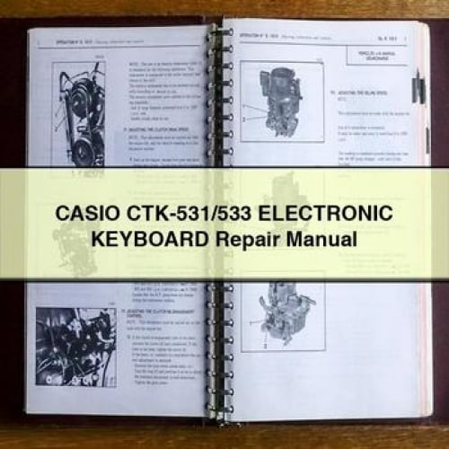 CASIO CTK-531/533 Electronic KEYBOARD Repair Manual PDF Download