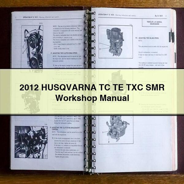 2012 HUSQVARNA TC TE TXC SMR Workshop Manual