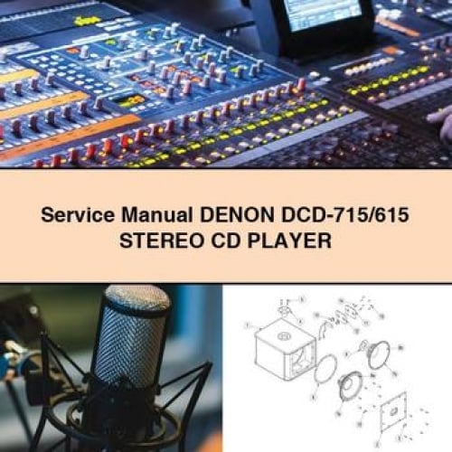 Service Manual DENON DCD-715/615 Stereo CD Player PDF Download