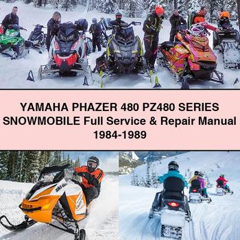 Manual completo de servicio y reparación de motos de nieve Yamaha PHAZER 480 serie PZ480 1984-1989