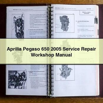 Manuel d'atelier de réparation et d'entretien Aprilia Pegaso 650 2005