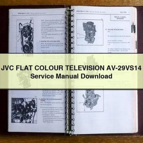 JVC FLAT COLOUR TELEVISION AV-29VS14 Service Manual Download PDF