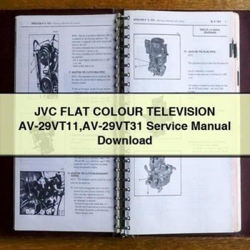 JVC FLAT COLOUR TELEVISION AV-29VT11 AV-29VT31 Service Manual Download PDF