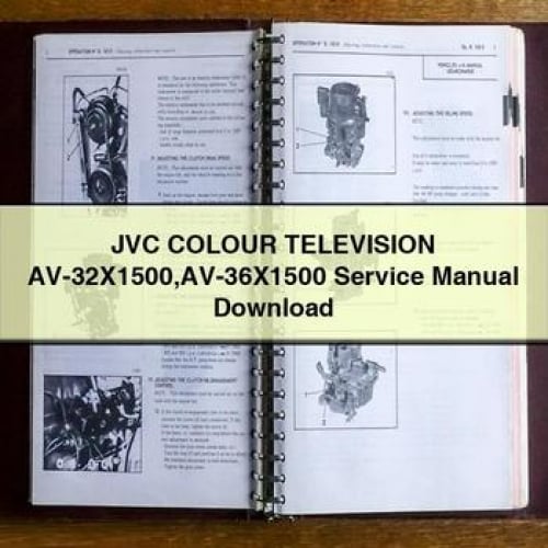 JVC COLOUR TELEVISION AV-32X1500 AV-36X1500 Service Manual Download PDF