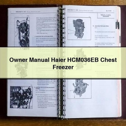 Owner Manual Haier HCM036EB Chest Freezer PDF Download