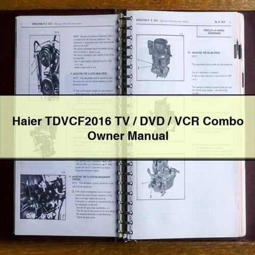 Haier TDVCF2016 TV / DVD / VCR Combo Owner Manual PDF Download