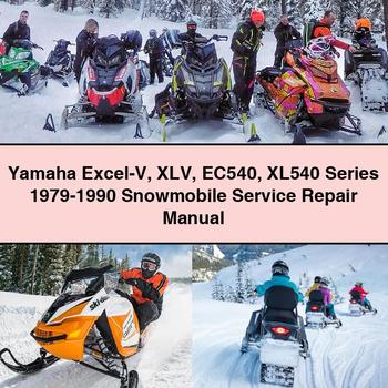 Manual de servicio y reparación de motos de nieve Yamaha Excel-V XLV EC540 XL540 Series 1979-1990