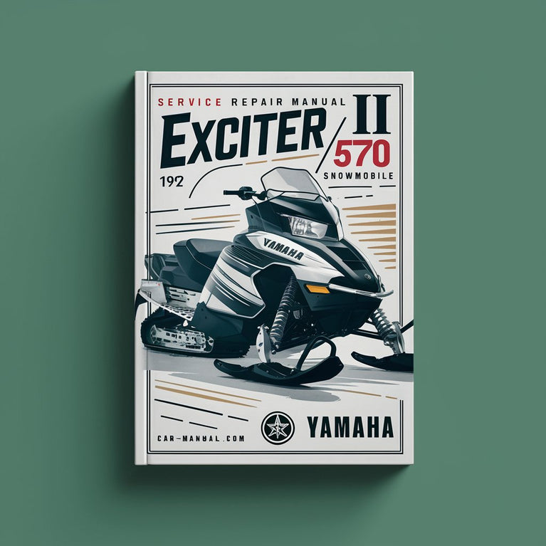 Manuel de réparation et d'entretien de la motoneige Yamaha Exciter II 570 EX570 1991 1992 1993