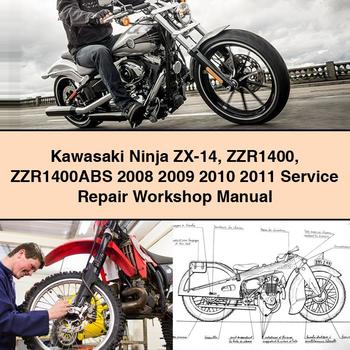 Kawasaki Ninja ZX-14 ZZR1400 ZZR1400ABS 2008 2009 2010 2011 Service Repair Workshop Manual