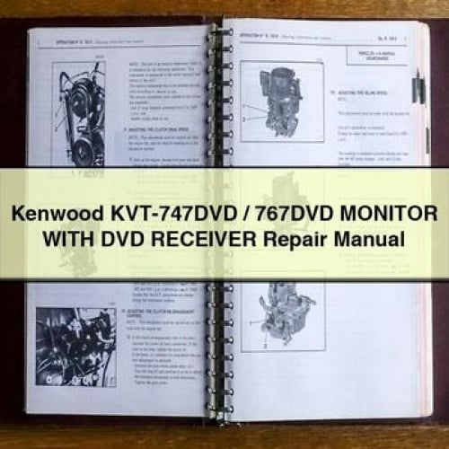 Kenwood KVT-747DVD / 767DVD MONITOR WITH DVD Receiver Repair Manual PDF Download