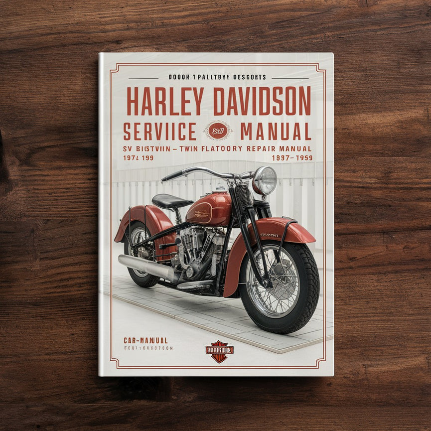 HARLEY DAVIDSON Service Manual SV BIGTWIN V-TWIN FLATHEAD Factory Repair Manual 1937-1959